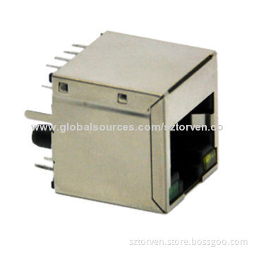 RJ top entry 1x1 jack, available in 1x1 - 1x8 pole
